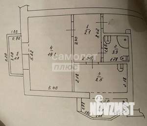 1-к квартира, вторичка, 40м2, 2/5 этаж