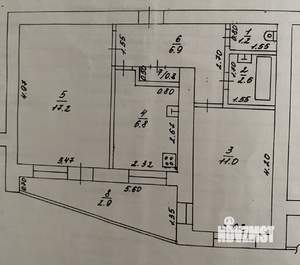 2-к квартира, вторичка, 50м2, 2/9 этаж