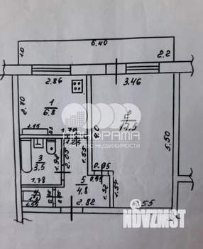 1-к квартира, вторичка, 40м2, 1/5 этаж