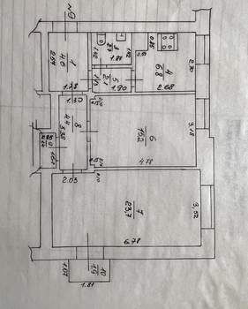 3-к квартира, вторичка, 62м2, 3/4 этаж