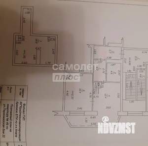 3-к квартира, сданный дом, 66м2, 10/10 этаж