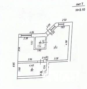 2-к квартира, вторичка, 38м2, 1/3 этаж