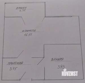 Студия квартира, вторичка, 27м2, 1/8 этаж