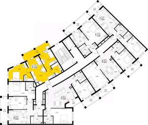2-к квартира, вторичка, 54м2, 2/8 этаж