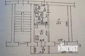 1-к квартира, вторичка, 30м2, 4/5 этаж