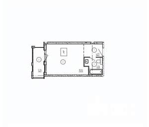 Студия квартира, вторичка, 33м2, 4/10 этаж