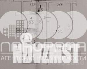 1-к квартира, вторичка, 31м2, 4/7 этаж