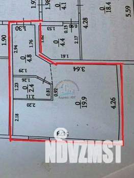 1-к квартира, вторичка, 27м2, 3/4 этаж
