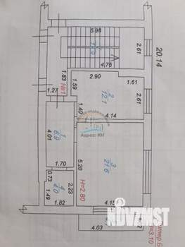 1-к квартира, вторичка, 49м2, 2/6 этаж