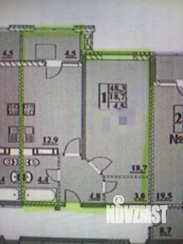 1-к квартира, вторичка, 49м2, 12/14 этаж