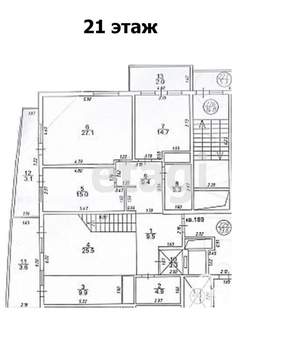 5-к квартира, вторичка, 410м2, 21/23 этаж
