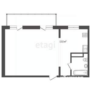 2-к квартира, вторичка, 64м2, 1/8 этаж