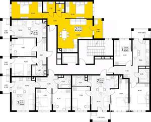 2-к квартира, вторичка, 64м2, 6/8 этаж
