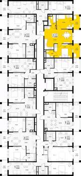 2-к квартира, вторичка, 56м2, 7/8 этаж