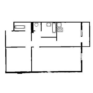 2-к квартира, вторичка, 63м2, 13/16 этаж