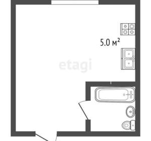 Студия квартира, вторичка, 20м2, 1/16 этаж