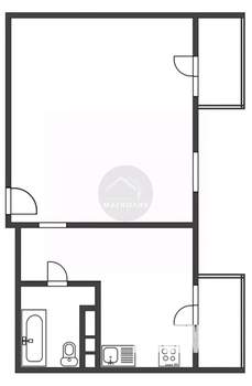 2-к квартира, вторичка, 64м2, 1/8 этаж