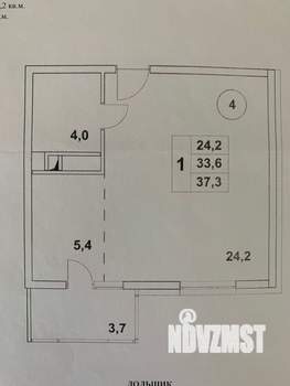 1-к квартира, вторичка, 37м2, 7/8 этаж