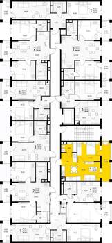 1-к квартира, вторичка, 39м2, 5/8 этаж