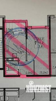 1-к квартира, вторичка, 37м2, 7/14 этаж