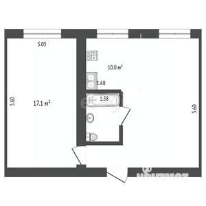 2-к квартира, вторичка, 45м2, 2/5 этаж