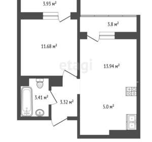 1-к квартира, вторичка, 40м2, 3/17 этаж
