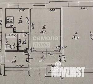 2-к квартира, вторичка, 60м2, 1/4 этаж