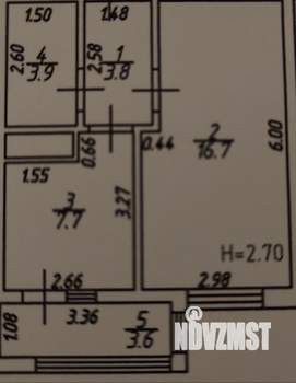1-к квартира, вторичка, 32м2, 2/9 этаж