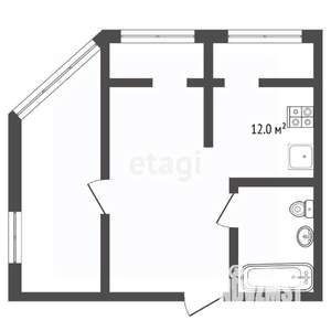 2-к квартира, вторичка, 59м2, 13/14 этаж