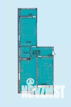 2-к квартира, вторичка, 72м2, 3/4 этаж