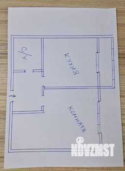 1-к квартира, вторичка, 37м2, 3/3 этаж