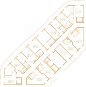 2-к квартира, вторичка, 55м2, 9/9 этаж