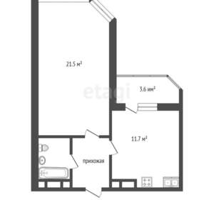 1-к квартира, вторичка, 41м2, 8/19 этаж