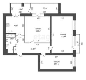 3-к квартира, вторичка, 79м2, 7/9 этаж