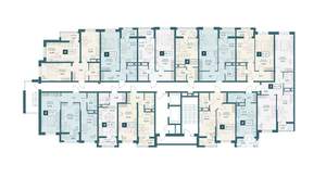 2-к квартира, строящийся дом, 58м2, 13/20 этаж