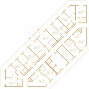 1-к квартира, вторичка, 40м2, 7/9 этаж