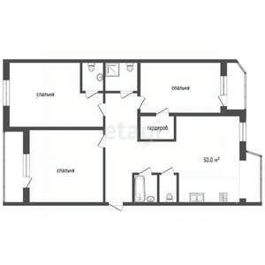 3-к квартира, вторичка, 115м2, 9/9 этаж