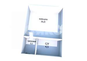 Студия квартира, вторичка, 24м2, 3/3 этаж