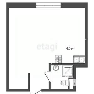 Студия квартира, вторичка, 22м2, 5/5 этаж