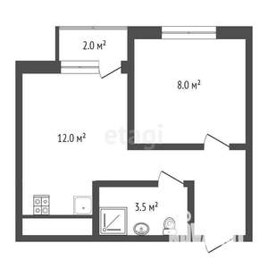 1-к квартира, вторичка, 29м2, 4/7 этаж