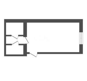 Студия квартира, вторичка, 27м2, 2/3 этаж
