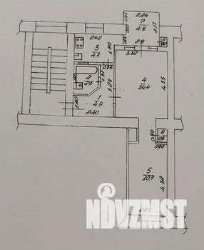 1-к квартира, вторичка, 43м2, 4/4 этаж