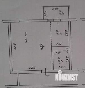 1-к квартира, вторичка, 37м2, 8/8 этаж
