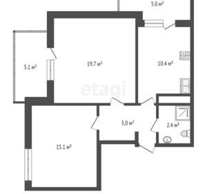 2-к квартира, вторичка, 55м2, 5/7 этаж