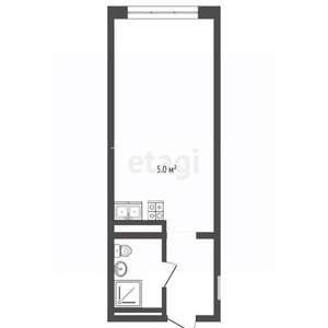 Студия квартира, вторичка, 26м2, 5/12 этаж