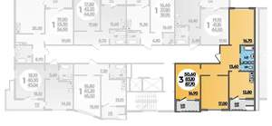 3-к квартира, сданный дом, 88м2, 4/16 этаж