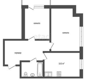 2-к квартира, вторичка, 68м2, 3/10 этаж