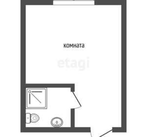 Студия квартира, вторичка, 16м2, 1/3 этаж