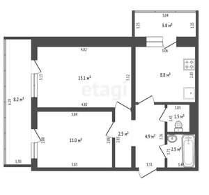 2-к квартира, вторичка, 46м2, 4/9 этаж