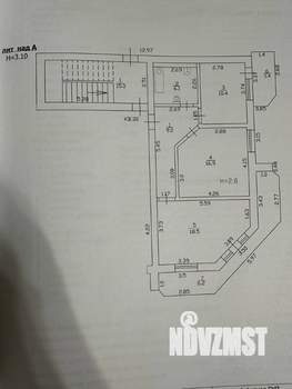 2-к квартира, вторичка, 69м2, 6/6 этаж